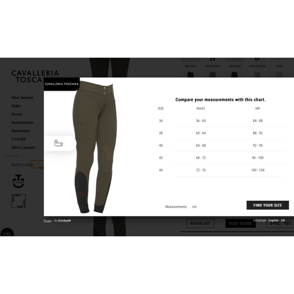 NWOT Cavalleria Toscana American Breeches Forest Green - Picture 4 of 9